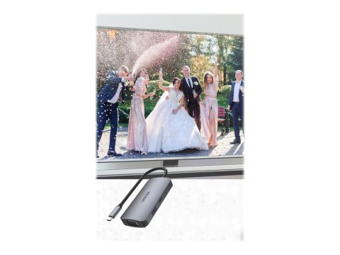 Unitek uHUB P5 Trio - Stacja dokująca - USB-C - VGA, HDMI