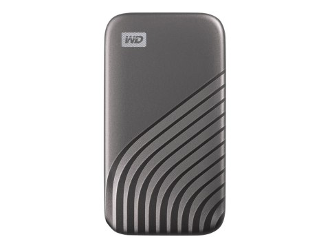 WD My Passport SSD WDBAGF0020BGY - SSD - zaszyfrowany - 2 TB - zewnętrzny (przenośne) - USB 3.2 Gen 2 (USB-C złącze) - 256 bitów