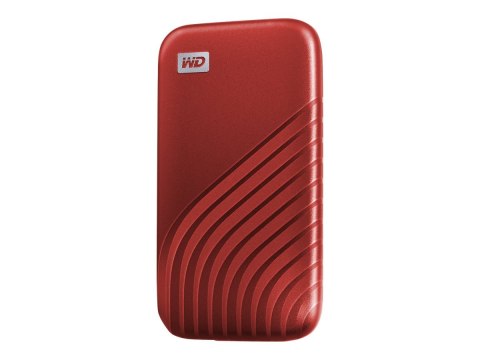 WD My Passport SSD WDBAGF0020BRD - SSD - zaszyfrowany - 2 TB - zewnętrzny (przenośne) - USB 3.2 Gen 2 (USB-C złącze) - 256 bitów