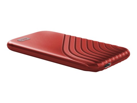 WD My Passport SSD WDBAGF0020BRD - SSD - zaszyfrowany - 2 TB - zewnętrzny (przenośne) - USB 3.2 Gen 2 (USB-C złącze) - 256 bitów