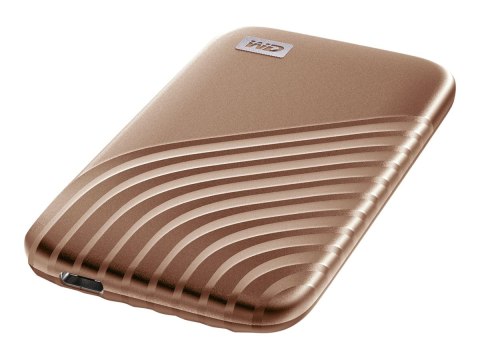 WD My Passport WDBAGF0020BGD - SSD - zaszyfrowany - 2 TB - zewnętrzny (przenośne) - USB 3.2 Gen 2 (USB-C złącze) - 256 bitów AES