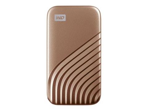 WD My Passport WDBAGF0020BGD - SSD - zaszyfrowany - 2 TB - zewnętrzny (przenośne) - USB 3.2 Gen 2 (USB-C złącze) - 256 bitów AES
