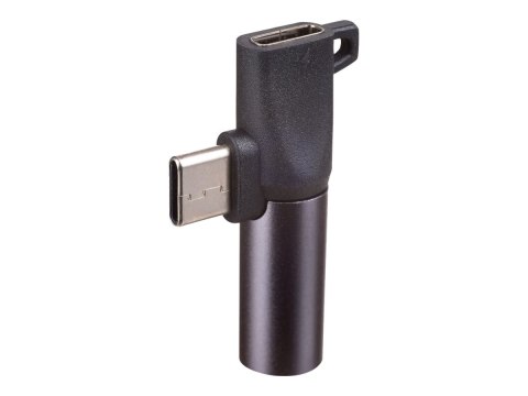 Akyga AK-AD-62 - Przejściówka z USB na złącze słuchawkowe - USB-C męski do USB-C, mini jack żeński - czarny