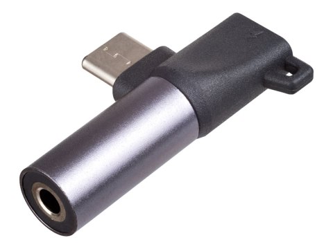 Akyga AK-AD-62 - Przejściówka z USB na złącze słuchawkowe - USB-C męski do USB-C, mini jack żeński - czarny