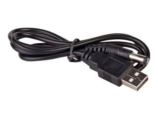 Akyga AK-DC-01 - Kabel USB/zasilający - USB (M) do zasilanie DC jack 5,5 x 2,1 mm (M) - 80 cm - czarny