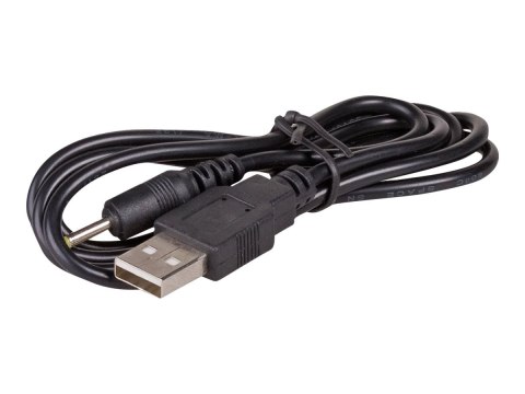 Akyga AK-DC-02 - Kabel zasilający - USB (M) do power DC jack 2.5 mm (ID: 0.7 mm) (P) - 80 cm - czarny
