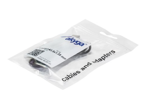 Akyga AK-DC-03 - Kabel USB/zasilający - USB (M) do DC jack 3,5 x 1,35 mm (M) - 80 cm - czarny