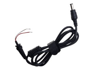 Akyga AK-SC - Kabel zasilający - DC jack 6,3 x 3,0 mm do przewód nieizolowany - 50 V - 1.2 m - czarny