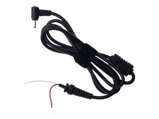 Akyga AK-SC - Kabel zasilający - power DC jack 2.5 mm (ID: 0.7 mm) do przewód nieizolowany - 50 V - 1.2 m - czarny