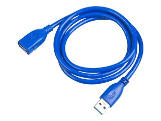 Akyga AK-USB-28 - Przedłużacz kabla USB - USB Typ A (M) do USB Typ A (F) - USB 3.2 Gen 1 - 30 V - 1 m - niebieski