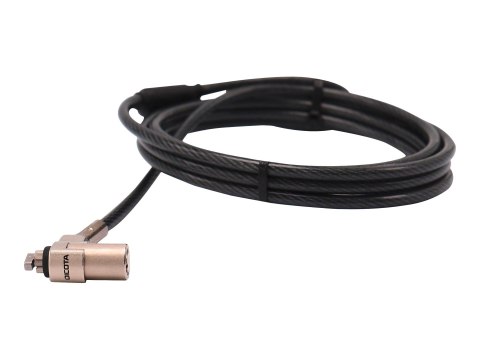 DICOTA Security T-Lock Ultra Slim V2 - Linka blokady - czarny, srebrny - 2 m