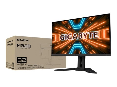 Gigabyte M32Q - Monitor LED - 32" (31.5" widoczny) - 2560 x 1440 QHD @ 165 Hz - SS IPS - 350 cd/m² - 1000:1 - DisplayHDR 400 - 0
