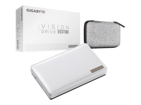 Gigabyte VISION DRIVE - SSD - 1 TB - zewnętrzny (przenośne) - USB 3.2 Gen 2x2 (USB-C złącze) - bufor: 1 GB
