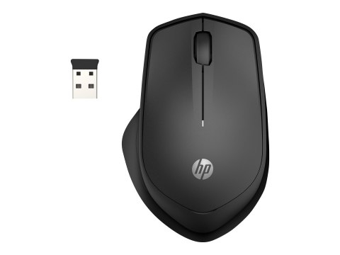 HP Silent 280M - Mysz - bezprzewodowa - odbiornik bezprzewodowy USB - odlotowa czerń - dla OMEN by HP Laptop 15; ENVY Laptop 13,