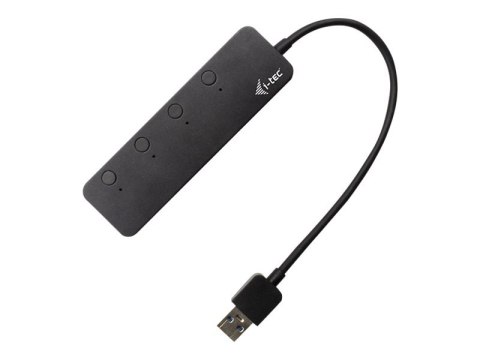 I-Tec USB 3.0 Metal HUB 4 Port with individual On/Off Switches - Koncentrator - 4 x SuperSpeed USB 3.0 - stacjonarny