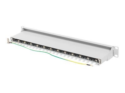 Lanberg PPS7-1024-S - Krosownica - do montażu na stelażu - CAT 7 - STP - RJ-45 X 24 - RAL 7035, szary - 1U - 19"
