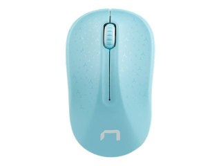 Natec Toucan - Mysz - optyczna - 3 przyciski - bezprzewodowa - 2.4 GHz - odbiornik bezprzewodowy USB - niebieski, biały