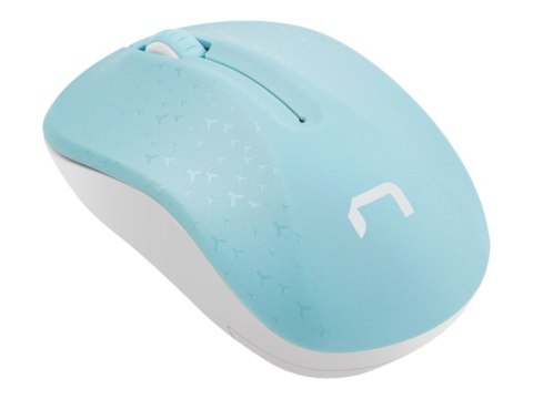 Natec Toucan - Mysz - optyczna - 3 przyciski - bezprzewodowa - 2.4 GHz - odbiornik bezprzewodowy USB - niebieski, biały