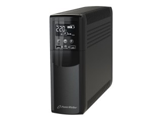 PowerWalker VI 1000 CSW IEC - UPS - AC 170-280 V - 600 wat - 1000 VA - 10 Ah - USB - złącza wyjściowe: 8