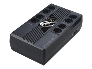 PowerWalker VI 1000 MS FR - UPS - AC 230 V - 600 wat - 1000 VA - 9 Ah - USB - złącza wyjściowe: 8
