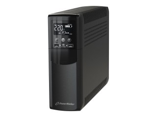 PowerWalker VI 1500 CSW IEC - UPS - AC 170-280 V - 900 wat - 1500 VA - 10 Ah - USB - złącza wyjściowe: 8
