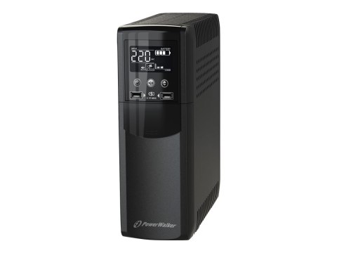PowerWalker VI 800 CSW IEC - UPS - AC 170-280 V - 480 wat - 800 VA - 9 Ah - USB - złącza wyjściowe: 8