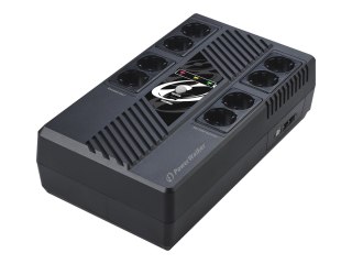 PowerWalker VI 800 MS FR - UPS - AC 230 V - 480 wat - 800 VA - 9 Ah - USB - złącza wyjściowe: 8 - Francja