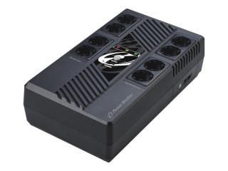 PowerWalker VI 800 MS - UPS - AC 230 V - 480 wat - 800 VA - 9 Ah - USB - złącza wyjściowe: 8