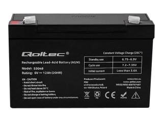 Qoltec 53048 - Bateria do UPSa - 1 x bateria - kwasowo-ołowiowy - 12 Ah