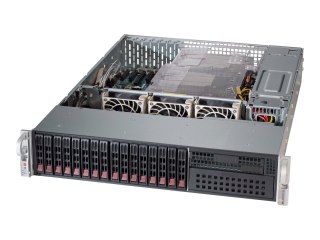 Supermicro SC213 AC-R1K23LPB - Montowany w stojaku 2U - wzbogacone rozszerzone ATX - SATA/SAS - wymiana podczas pracy 1200 wat -