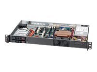 Supermicro SC510 T-203B - Montowany w stojaku 1U - ATX micro - SATA/SAS - wymiana podczas pracy 200 wat - czarny