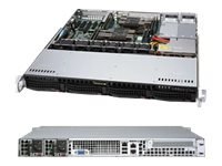 Supermicro SC813M F2TQC-R804CB - Montowany w stojaku 1U - ATX - SATA/SAS - wymiana podczas pracy 800 wat - czarny