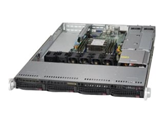 Supermicro SC815 TQC-R504WB2 - Montowany w stojaku 1U - rozszerzenie ATX - SATA/SAS - wymiana podczas pracy 500 wat - czarny