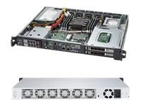 Supermicro SuperServer 1019P-FHN2T - Serwer - montowany w stojaku 1U - pojedynczy - bez CPU - RAM 0 GB - SATA - wymiana podczas 