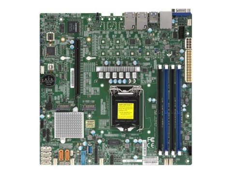 Supermicro SuperServer 5019C-M - Serwer - montowany w stojaku 1U - pojedynczy - bez CPU - RAM 0 GB - SATA - wymiana podczas prac