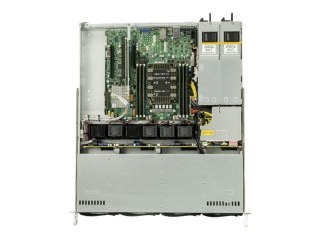 Supermicro SuperServer 5019P-MR - Serwer - montowany w stojaku 1U - pojedynczy - bez CPU - RAM 0 GB - SATA - wymiana podczas pra