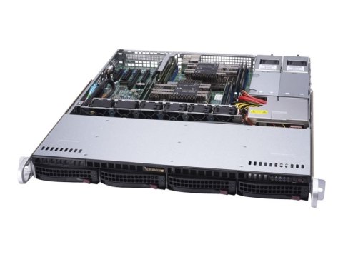 Supermicro SuperServer 6019P-MTR - Serwer - montowany w stojaku 1U - podwójny - bez CPU - RAM 0 GB - SATA - wymiana podczas prac