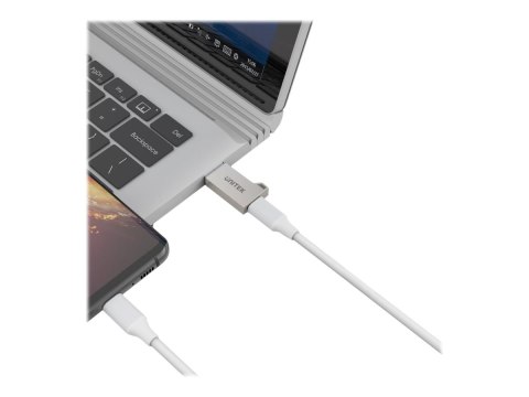 Unitek - Przejściówka USB - USB Typ A (M) do USB-C (F) - USB 3.1 - srebrny