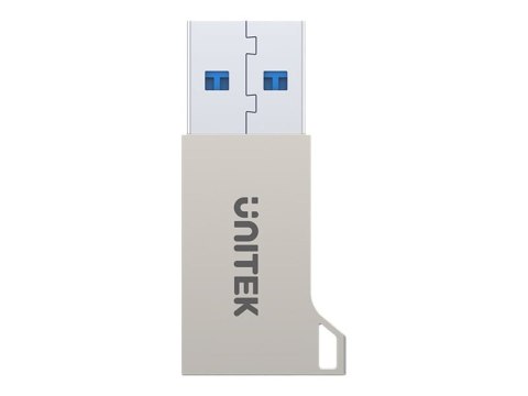 Unitek - Przejściówka USB - USB Typ A (M) do USB-C (F) - USB 3.1 - srebrny