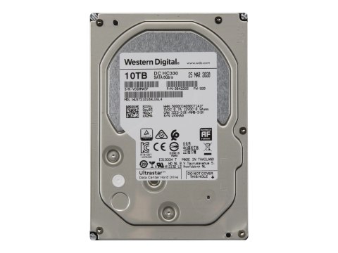 WD Ultrastar DC HC330 WUS721010ALE6L4 - Dysk twardy - zaszyfrowany - 10 TB - wewnętrzny - 3,5" - SATA 6Gb/s - 7200 obr/min - buf