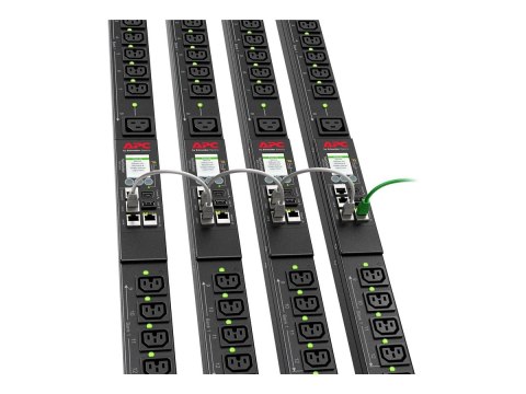APC Rack PDU 9000 Switched APDU9941 - Jednostka dystrybucji zasilania (montowany w stojaku) - AC 200/208 V - 4992 VA - Ethernet 