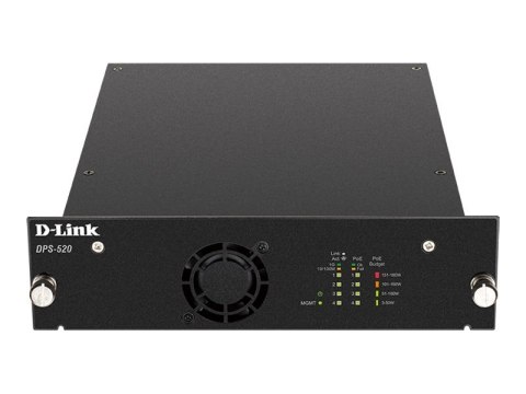 D-Link DPS-520 - Zasilacz typu power injector - AC 100-240 V - 180 wat - Ethernet 10/100/1000 - dla DGS 1520-28, 1520-28MP, 1520