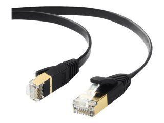 Edimax EA3 Series - Kabel sieciowy - RJ-45 (M) do RJ-45 (M) - U/FTP - CAT 7 - bez wystających elementów, płaski - czarny