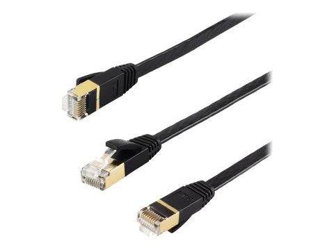 Edimax EA3 Series - Kabel sieciowy - RJ-45 (M) do RJ-45 (M) - U/FTP - CAT 7 - bez wystających elementów, płaski - czarny