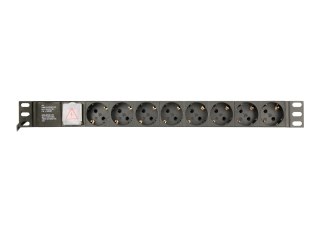 EnerGenie EG-PDU-014-C14 - Jednostka dystrybucji zasilania (montowany w stojaku) - AC 250 V - 3680 wat - złącza wyjściowe: 8 (8 