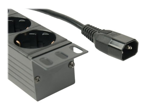EnerGenie EG-PDU-014-C14 - Jednostka dystrybucji zasilania (montowany w stojaku) - AC 250 V - 3680 wat - złącza wyjściowe: 8 (8 