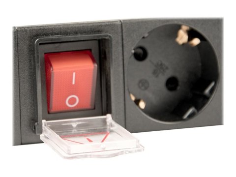 EnerGenie EG-PDU-014-C14 - Jednostka dystrybucji zasilania (montowany w stojaku) - AC 250 V - 3680 wat - złącza wyjściowe: 8 (8 
