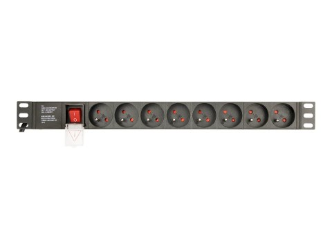 EnerGenie EG-PDU-014-FC14 - Jednostka dystrybucji zasilania (montowany w stojaku) - AC 250 V - 2500 wat - złącza wyjściowe: 8 (8