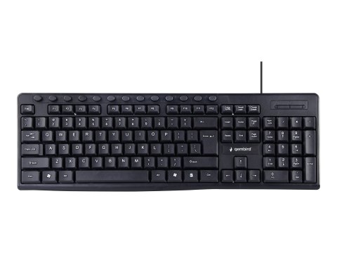 Gembird KB-UM-107 - Klawiatura - USB - US - czarny
