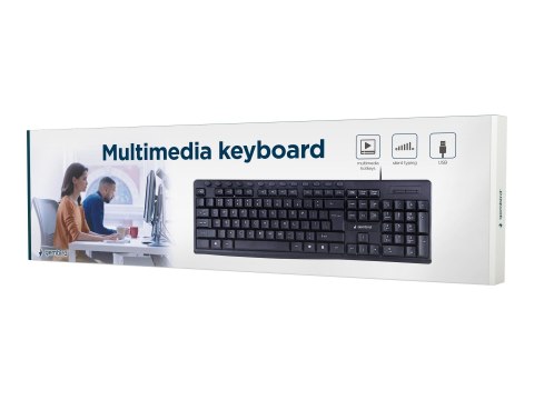 Gembird KB-UM-107 - Klawiatura - USB - US - czarny